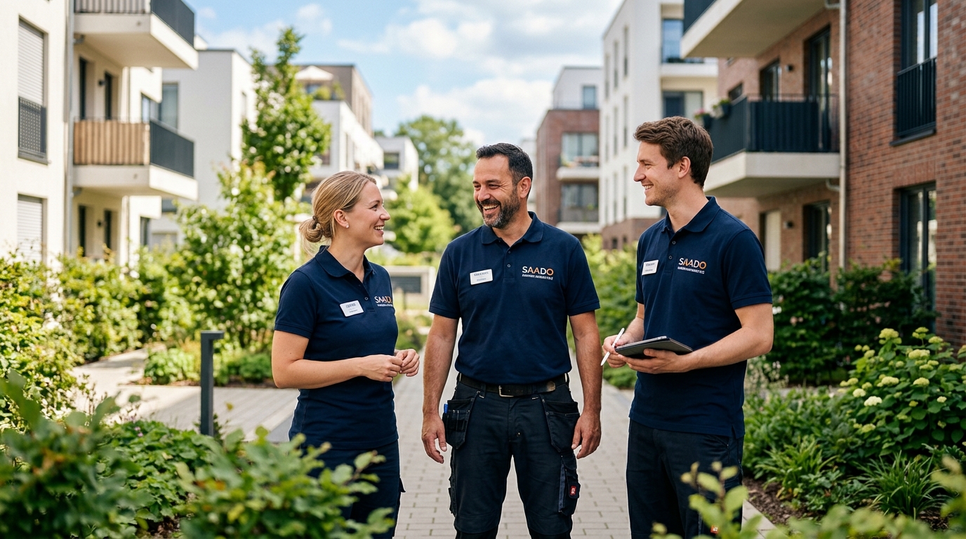 Team von Hausmeisterservice SAADO im Einsatz in Marl